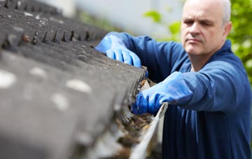 cleaning and inspecting Pottery Field roofs